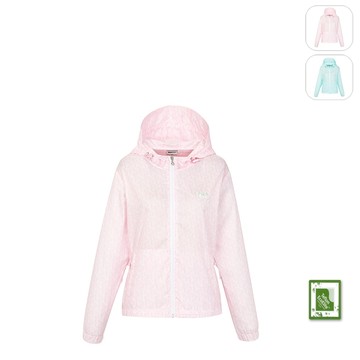 【FILA】女性 GOLF 滿版平織外套-粉色 5JKY-2017-PK