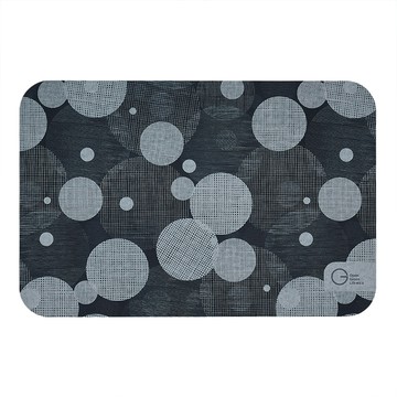 【怪獸】OGL 10秒頂吸 厚切特舒軟式珪藻土吸水地墊 圓圓不絕 (60x40cm) -石板藍