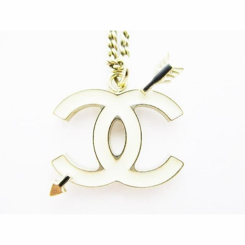 シャネル CHANEL CCロゴ ココマーク アロー 矢 モチーフ ネックレス 
