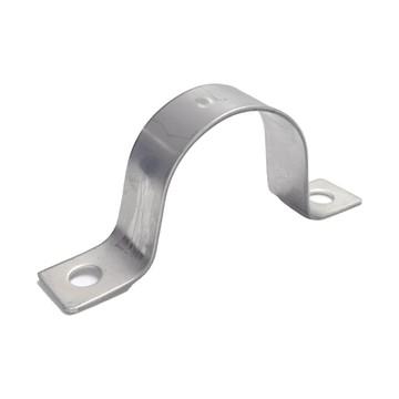 新多多小舖 2吋加厚白鐵雙邊管夾 水管固定夾 五金零件 DIY必備  7.4 x 7.4 x 2.4cm  1組