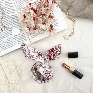 炙熱的花 / 米 紅 / 軟鐵絲 鐵絲 髮帶 髮箍