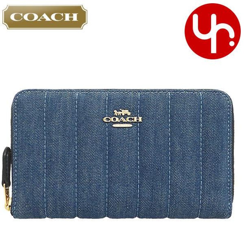 コーチ COACH 財布 二つ折り財布 FC2883 C2883 デニムマルチ デニム ...