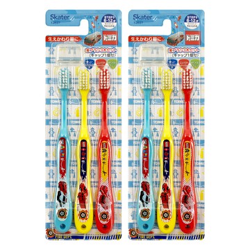 Skater 牙刷 6~12歲  TOMICA 多色  3支  2組