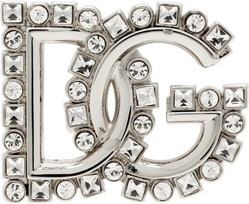 Dolce & Gabbana 银色 DG Logo 胸针