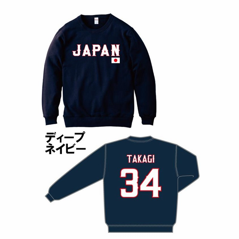 トレーナー背番号 名前 プリント コミコミ価格 野球 日本代表 トレーナー背番号 名前 プリント コミコミ価格 野球 日本代表