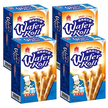 義美 威化捲 香草牛奶  72g  4盒