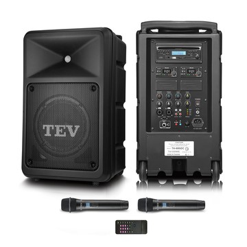 TEV 多功能設計追求高C/P值的最佳選擇 180W藍牙/CD/USB/SD雙頻無線擴音機 TA680iDC-2