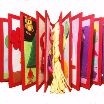 秒出 蒙特梭利My First Book早教布書不織布免剪DIY材料包VanTree玩趣 布書  早教布書