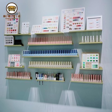 免運 美甲架 展示架 壁掛架 收納架 置物架 美甲店墻面置物架美甲置物架網紅成品日系掛墻美甲架展示架壁掛板可開立發票 工廠直銷 店長優選 售後保障 j552