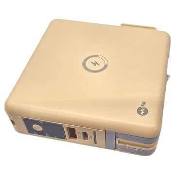 My Style 二代磁吸萬能充行動電源 支援PD QC無線充電 內建多種充電線  WPB01  奶茶色