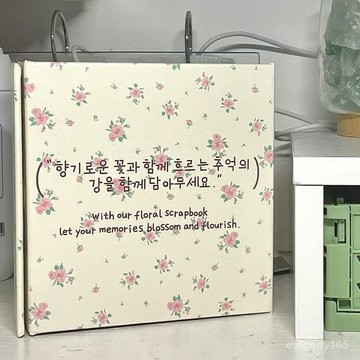🍀臺灣出貨🍀韓係碎花卡冊一宮格磁吸卡冊ins高顔值小衆愛豆3寸小卡收納冊相冊