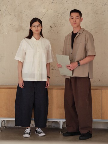 鹿造LUZAO 古巴領短袖襯衫 男女同款