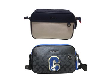 ~雪黛屋~COACH 斜背包超小容量國際正版保證進口防水防刮皮革材質品證購證塵套提袋等候10-15日C41471