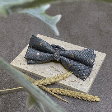 不規則金花藍領結-像天空中飄落下來的銀杏美麗的讓人捨不得眨眼