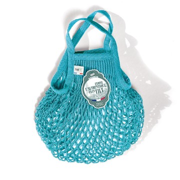 法國Filt經典手工編織袋-土耳其藍(S)