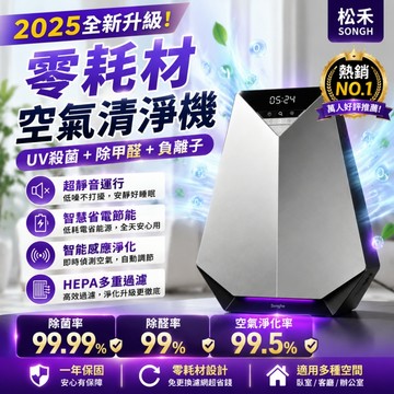 公司貨 松禾【德力净S2】零耗材空氣清净機 空氣净化器 清淨機 净化器 奈米空氣清淨機 負離子空氣清淨機 空氣除臭機