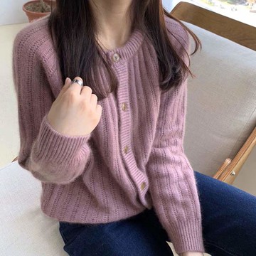 秋裝新款款女網紅疊穿開衫外套女針織衫早秋v領毛衣女薄款