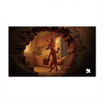 【怪獸】瑪思特 3D情境桌上墊 (60x34cm) -狡猾狐