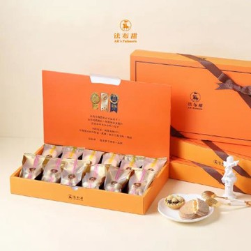 中秋預購[法布甜]雙拼豆鳳12入禮盒(豆塔/鳳梨酥)(2盒)(含運)