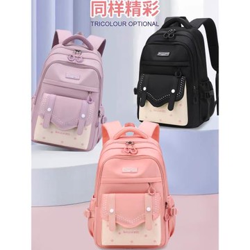 中學生書包女小學生四五六七年級大容量輕便休閑百搭雙肩背包新款