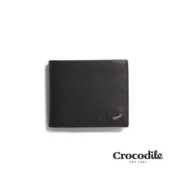 Crocodile鱷魚皮件 男生錢包短夾 真皮錢包 禮物推薦 10卡/雙鈔/抽取子夾 Noble系列0103-09404