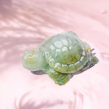 【吉祥‧長壽】三彩翡翠烏龜擺飾 | 天然緬甸玉翡翠A貨 | 送禮