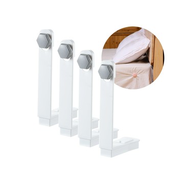 床單防滑固定器 4入裝 【D093】 安裝簡易 床包 床墊固定 床單固定 床墊固定架 床單固定架 固定器 固定架 固定夾 暗扣 單人床 雙人床 床單防滑 床單止滑 寢具用品 居家生活