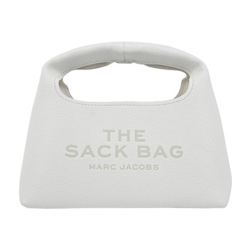 MARC JACOBS THE MINI SACK荔枝皮手提包(附內袋)-迷你/白