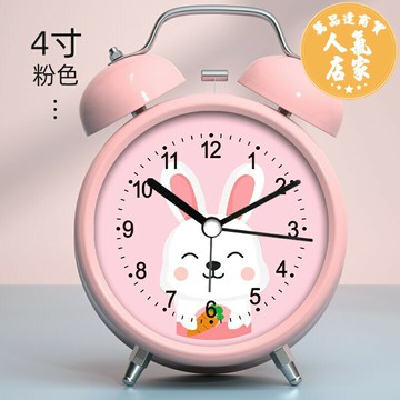 鬧鐘 雙耳鬧鐘 貪睡鬧鐘 智慧夜光小鬧鐘學生用專用起床神器鐘兒童男孩女孩時鐘強力叫醒