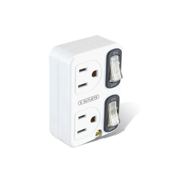 【聖岡科技Dr.AV】TNT-830S分接器3孔2開2插(壁插 3轉2 獨立帶燈開關 插角靠邊設計 防火)