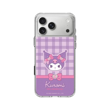 iPhone 17 Pro Max Clear Case（相機按鈕） 透明 - 三麗鷗-酷洛米20週年 - 俏皮魔法-英倫格紋