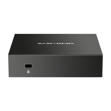 Mercusys 水星 ms105gs 五埠 Gigabit 桌面交換器 金屬外殼 節能靜音  9.9 x 9.8 x 2.5cm  黑色  1入