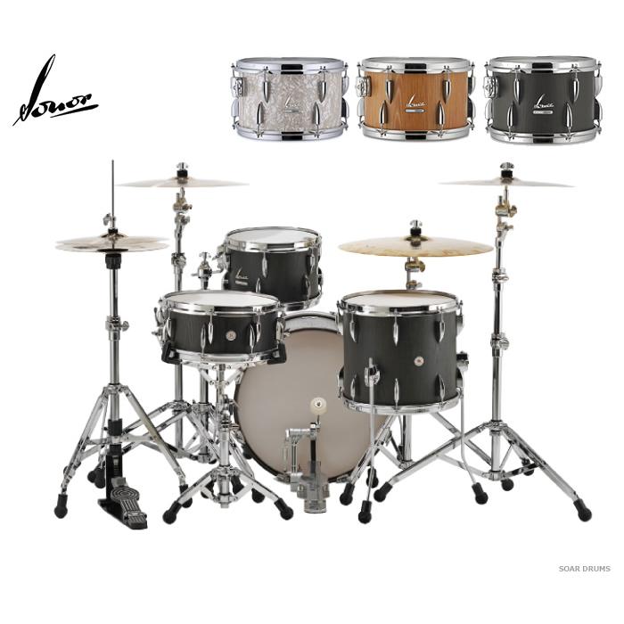 ドラムセット　SONOR ソナー ヴィンテージシリーズ・VT-THREE20 VP   スネアVT-14575SDW   600シリーズハードウェアセット