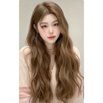 【巴黎精品】現貨+預購 長假髮捲髮整頂假髮-水波紋仿真頭皮中分女假髮3色a1ji31