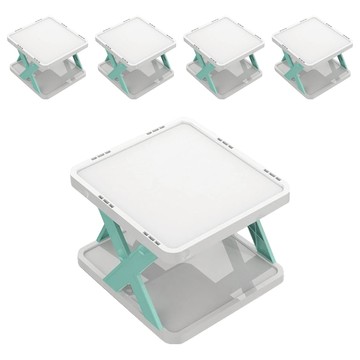 簡易鞋架  X型擋板設計  藍色  1組