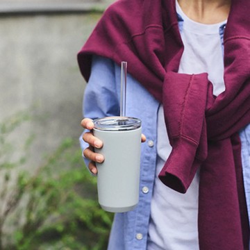 KINTO TO GO TUMBLER 吸管隨行杯（共三色） - 黑