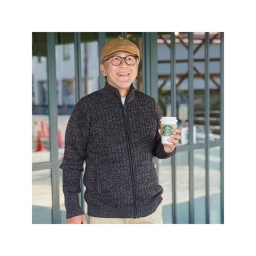 爸爸春裝顯年輕外套爺爺老人毛衣