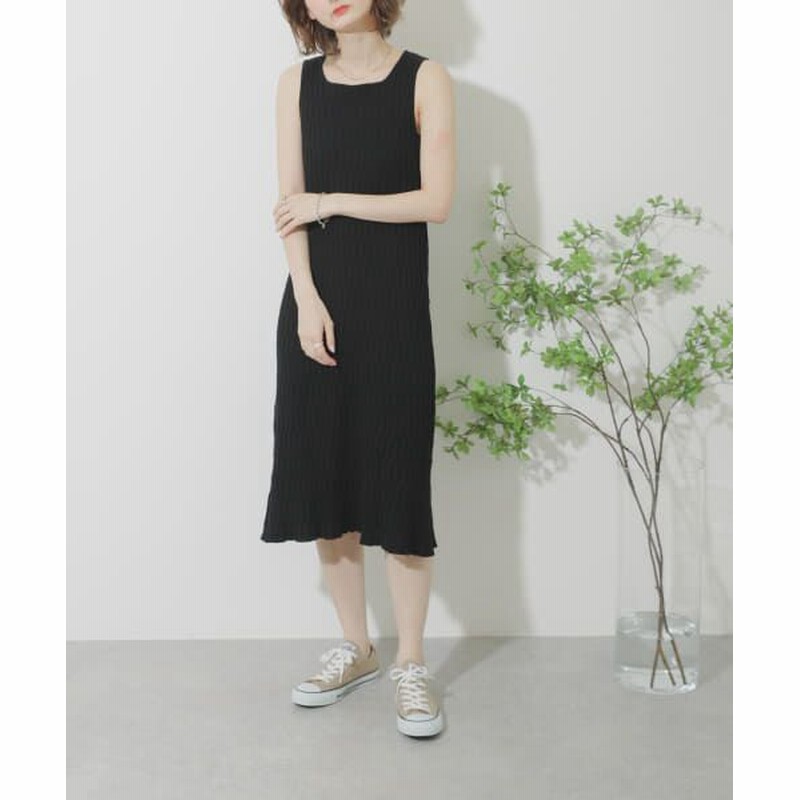 Sense Of Place By Urban Research センスオブプレイス バイ アーバンリサーチ Web 一部店舗限定 2wayノースリーブニットワンピース Black One 通販 Lineポイント最大1 0 Get Lineショッピング