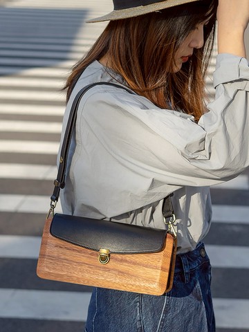 梵集木包研究所中古包vintage高級質感手作法式腋下包小眾ins輕奢