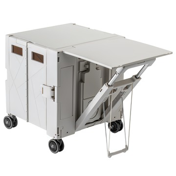 VENDICT 多功能折疊式推車/摺疊桌 象牙灰  1個