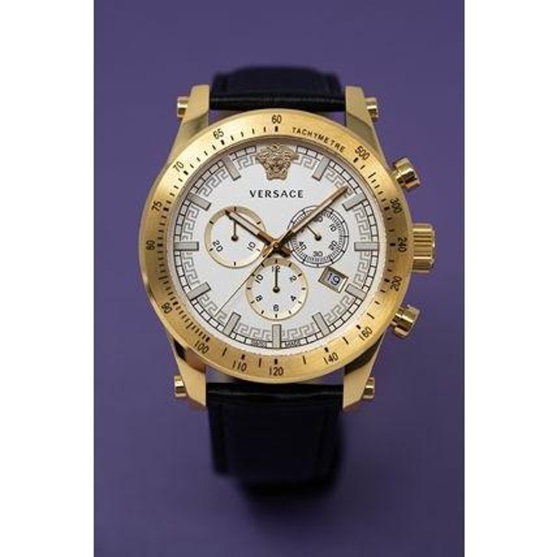 ヴェルサーチ Versace 腕時計 レア 限定 おしゃれ スポーティクロノ