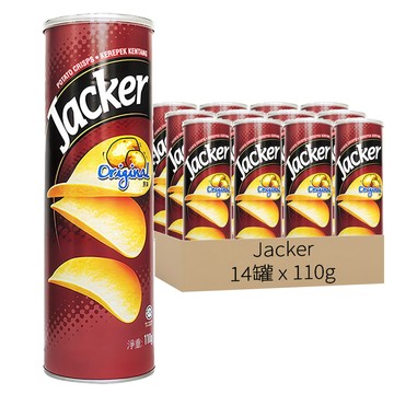 Jacker 洋芋片 原味  110g  14罐