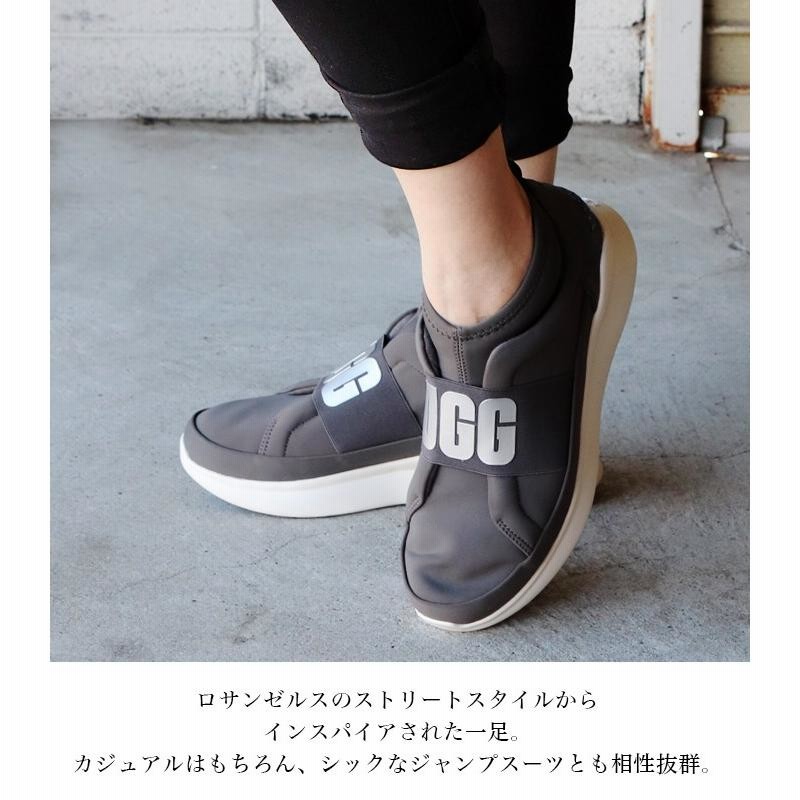 UGG ニュートラ スニーカー レディース スリッポン アグ ロゴ プリント