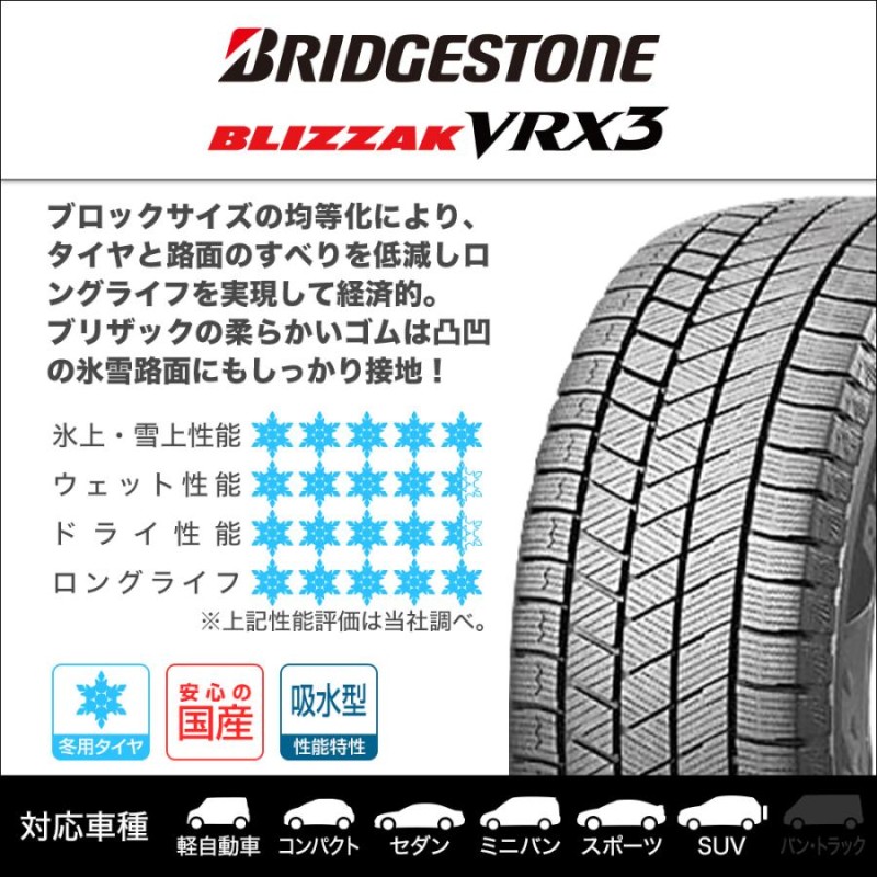 スタッドレスタイヤ ホイール4本セット BADX D,O,S(DOS) ガビアルIII ブリヂストン BLIZZAK ブリザック VRX3  215/70R16 | LINEブランドカタログ