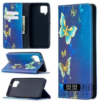 適用于三星a42 5g手機殼硅膠防摔翻蓋式保護套插卡錢包款皮套可愛