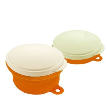 【海夫健康生活館】日本 便攜 勾環設計 假牙收納盒 橘(HEFR-18)