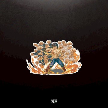 TLP反光車貼 北斗神拳健次郎健四郎Kenshiro北斗百裂拳前擋風玻璃