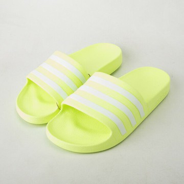 ADIDAS 愛迪達 ADILETTE AQUA   防水 休閒拖鞋 女拖鞋 螢光綠 FY8105 現貨