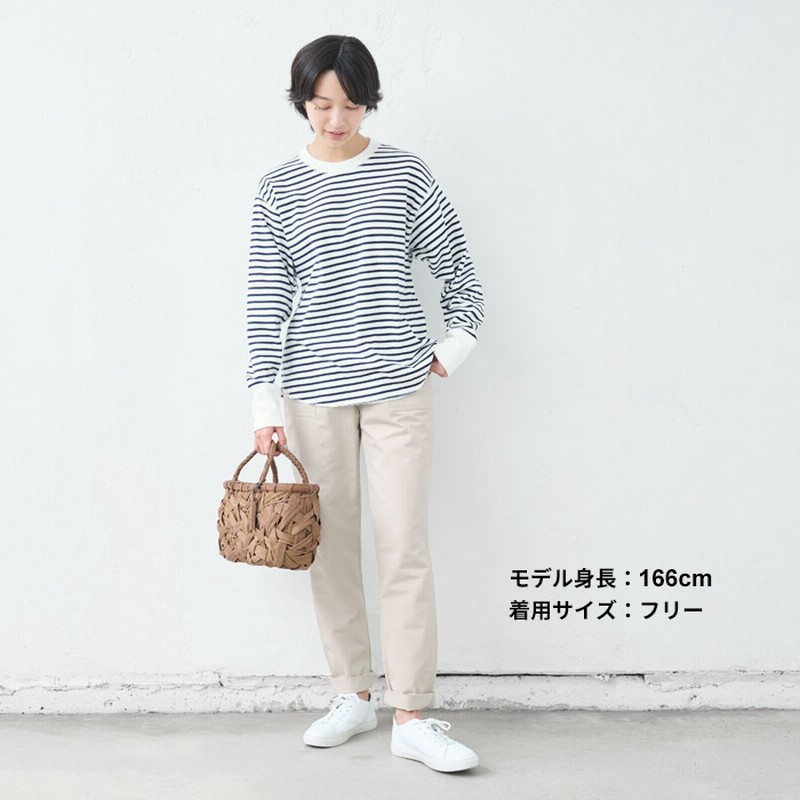 45R 藍染め　綿麻 インディゴヒッコリーベイカーパンツ＊手洗可＊4.18万 45R 藍染め 綿麻 インディゴヒッコリーベイカーパンツ＊手洗可