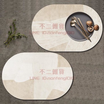 隔熱墊 橢圓形皮革西餐墊 防水防油家用碗墊 桌墊餐墊桌布墊【不二雜貨】